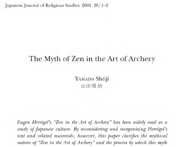 The Myth of Zen in the Art of Archery